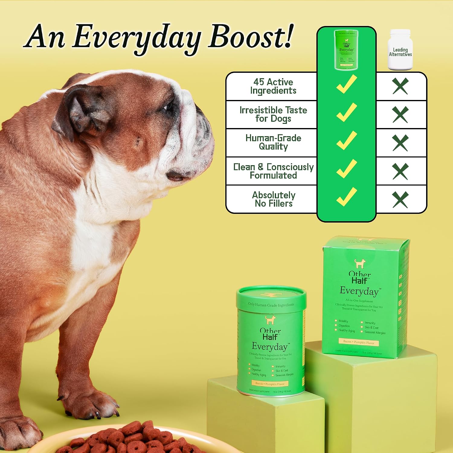 Other Half Everyday - Multivitamínico en polvo para perros