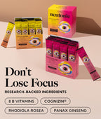 Neutonic Nootropic Focus Blend | 32 Sticks | Sabor Mango Melocotón y Bayas Silvestres | Sin Cafeína