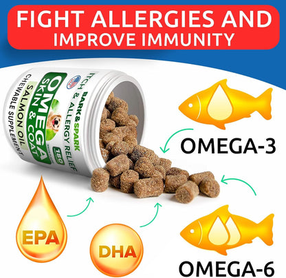 Omega 3 para Perros y Gatos - 180 Golosinas – Sistema inmunitario: Los ácidos grasos esenciales participan en la – Image 4