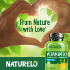 NATURELO Vitamina D3 2500 IU - 120 Cápsulas - Vegana de Líquen