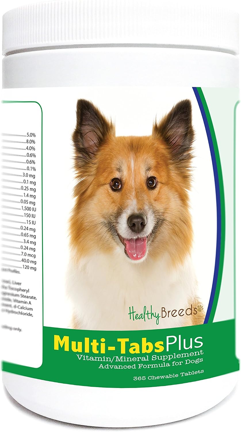 Healthy Breeds Multi-Tabs Plus Comprimidos Masticables Multivitamínicos para Perros - 365 comprimidos