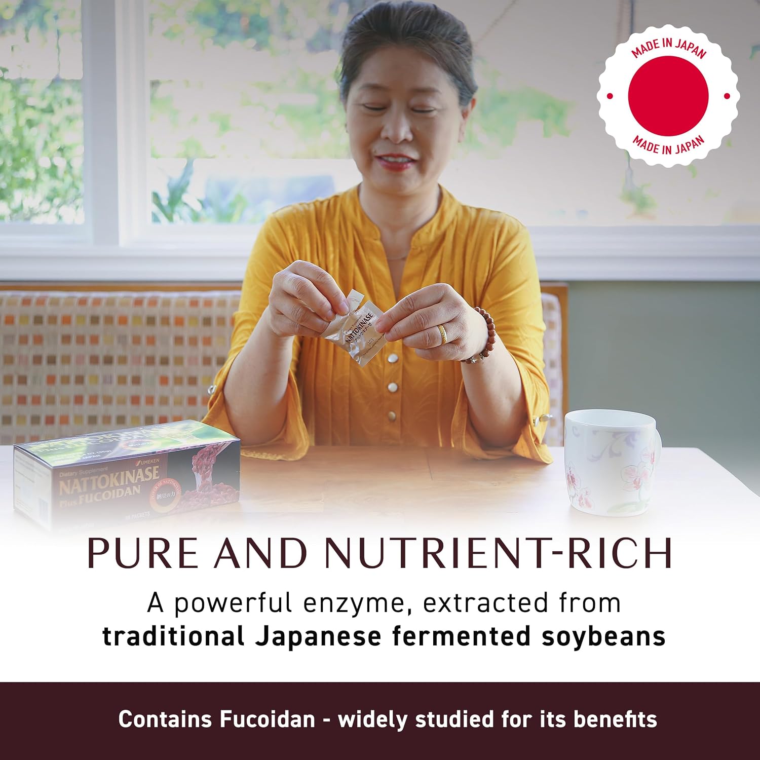 Umeken Nattokinase Plus Fucoidan - 60 Sobres