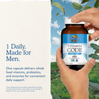 Garden of Life Vitamin Code RAW ONE Multivitamínico Diario para Hombres con Alimentos Integrales y Probióticos, 75 Cápsulas