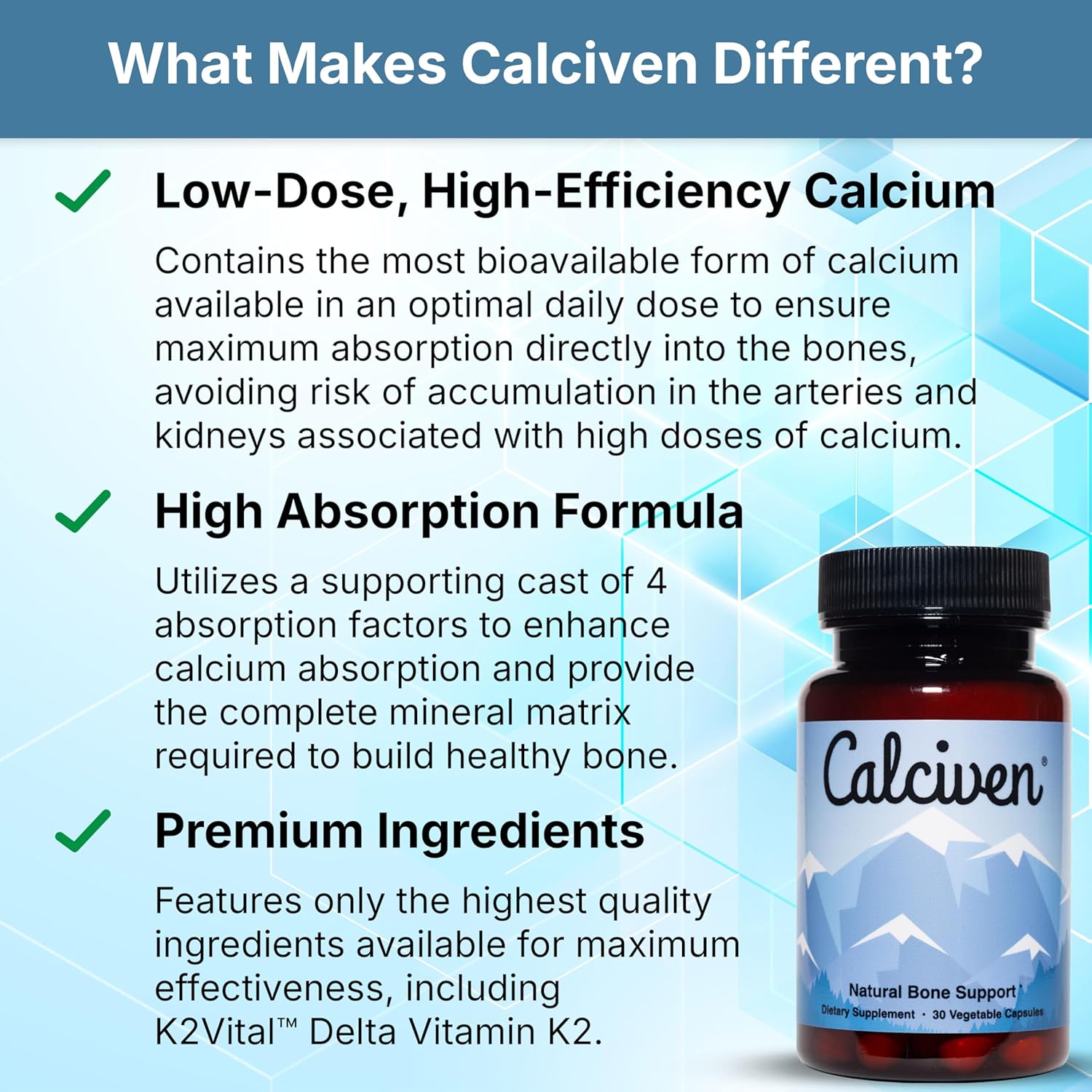 Calciven - Suplemento Natural de Calcio y Minerales para el Soporte Óseo