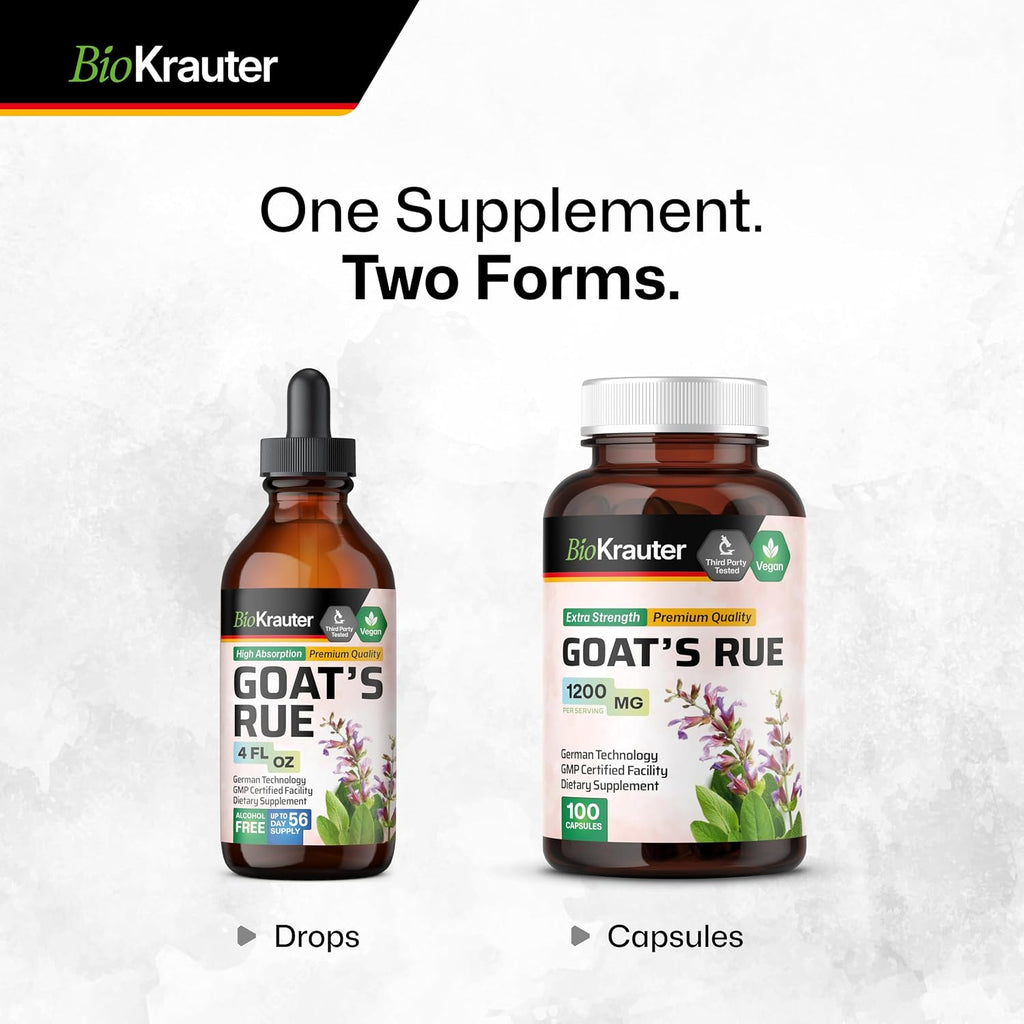 BIO KRAUTER® Ruda Cabruna para la Lactancia - Suplemento Vegano - 100 Cápsulas - 1200 mg por Ración - Sin Rellenos, No Transgénico