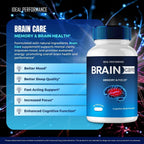 Brain Care Cápsulas para la Memoria y la Concentración - Fórmula Avanzada para la Salud Nerviosa (Pack de 2)