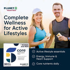 Planet 3 Vitamin Packs - Paquetes diarios de vitaminas para hombres y mujeres - 120 paquetes