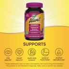 Nature's Way Alive! Premium Women's Multivitamin, 75 Gummies - Grape, Cherry & Acai-Berry Flavors