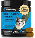 Pet Honesty Masticables de Aceite de Salmón Salvaje de Alaska para Perros - Suplemento Omega 3 para Piel y Pelaje