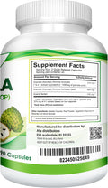 Extracto de Graviola (Soursop, Guanábana) con Anamu y Llantén - Suplemento Natural, Cápsulas de Hojas y Fruta, 90 Cápsulas No OGM