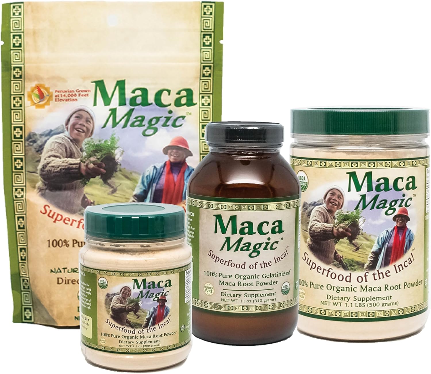 Maca Magic: Polvo de Maca Orgánica Cruda (1 kg) - Superalimento Peruano de Grado Premium - Certificado Orgánico USDA - Vegano - Sin Gluten