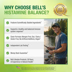 Bell Histamine Balance - Natural Histamine Balance Supplement, 30 Vegetable Capsules