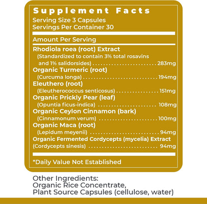 Premier Research Labs Adaptogen-R3 – – Eleuthero (Acanthopanax senticosus): También conocido como ginseng – Image 6