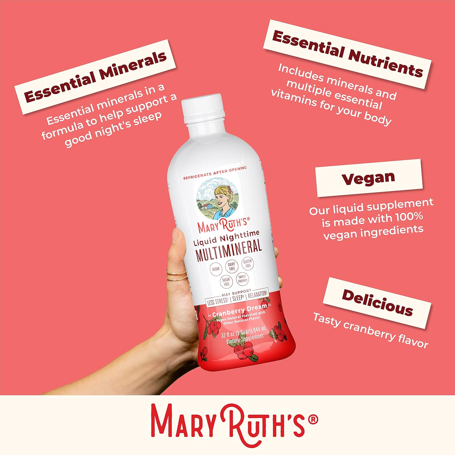 MaryRuth's Multivitamínico Líquido Esenciales+ 946 ml