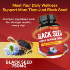 Cápsulas de Semilla Negra Pura 750mg - Suplemento Natural de Papnami (90 Cápsulas, 3 Meses)