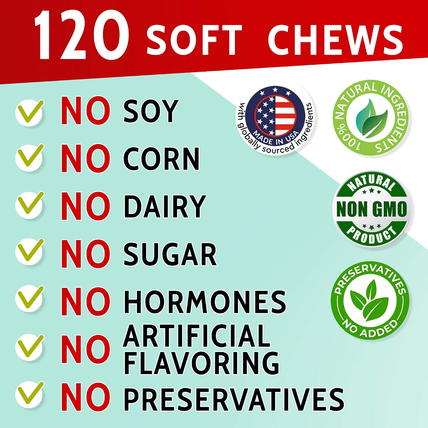 Dog Pee Grass Helper - 120 masticables para perros