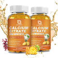 GONGOTA Gominolas de Citrato de Calcio 1200 mg con Vitamina D3 - Apoyo para Huesos, Músculos y Articulaciones - Sin Azúcar, Sabor Piña - 120 Gominolas