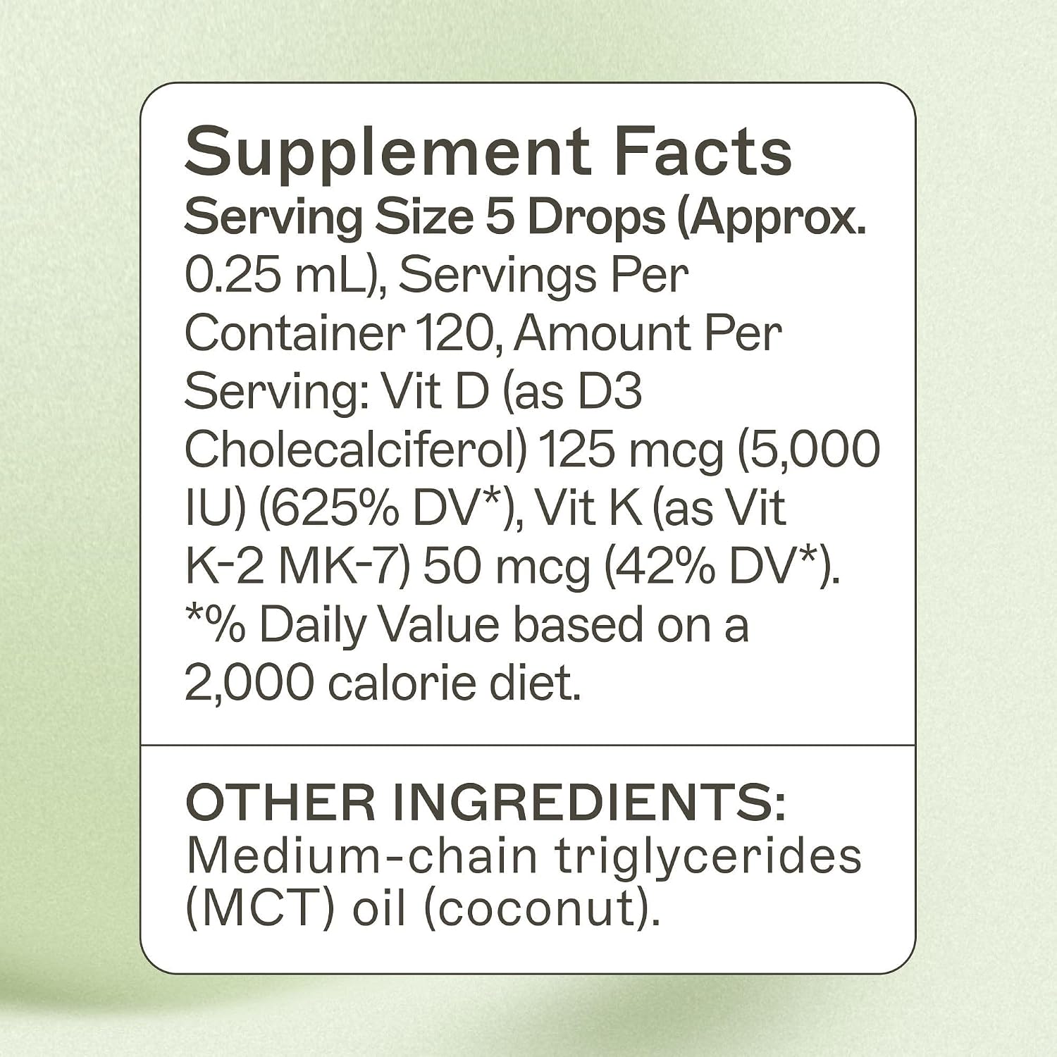 Amy Myers MD Vitamina D3/K2 Líquido - 1 fl oz (30 dosis)