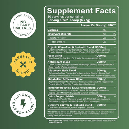 TrueSeaMoss Super Greens Polvo con Matcha – Matcha y té verde: ricos en antioxidantes como las catequinas. – Image 2