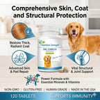Nutrition Strength Zinc para Perros - Apoyo a la Piel y el Pelaje, Crecimiento Normal, Función Inmune y Metabolismo Celular, con Biotina, Folato, Selenio y Vitamina E, 120 Comprimidos Masticables