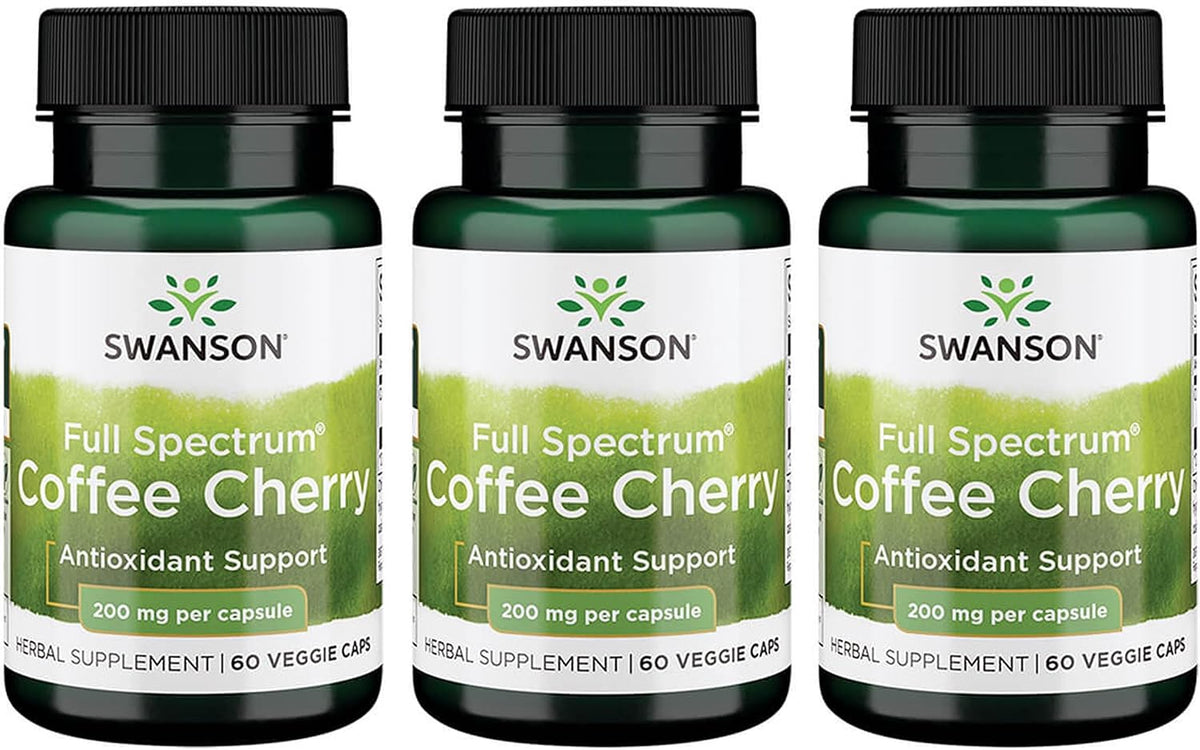 Swanson Full Spectrum Coffee Cherry - Apoyo Antioxidante - Protección Celular - Alto ORAC - Vegano - Sin Gluten - 60 – Image 1