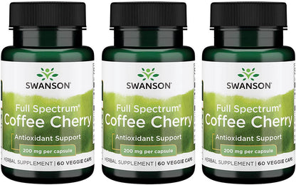 Swanson Full Spectrum Coffee Cherry - Apoyo Antioxidante - Protección Celular - Alto ORAC - Vegano - Sin Gluten - 60 – Image 1