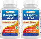 Best Naturals D-Aspartic Acid (DAA) 3000mg – 180 Comprimidos