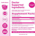 Pink Stork DIM para Mujeres – 60 Cápsulas con 200 mg DIM y Bioperina