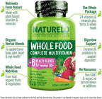 NATURELO Multivitamínico Integral para Mujeres 50+ (Sin Hierro) - 120 Cápsulas Veganas