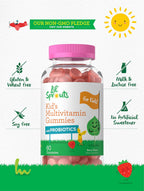 Carlyle Lil' Sprouts Multivitamínico Infantil con Probióticos - 60 Gominolas Sabor Bayas