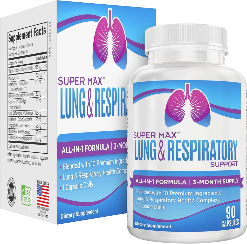 Elevate Recovery Supplements Apoyo Respiratorio 10-en-1, 90 Cápsulas