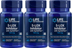 Life Extension 5-LOX Inhibitor con AprèsFlex 100 mg, 60 Cápsulas Vegetales (Pack de 3)