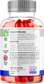 3 Pack - Keto Thrive ACV Gummies, Gominolas de Vinagre de Manzana 1050mg, 60 Gomitas por Botella