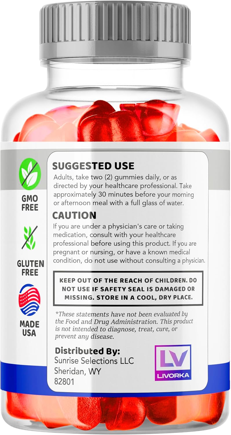 Keto Thrive ACV Gummies - 60 Gominolas de Vinagre de Manzana