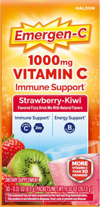 Emergen-C 1000 mg Vitamina C en Polvo Sabor Fresa Kiwi - 30 Sobres