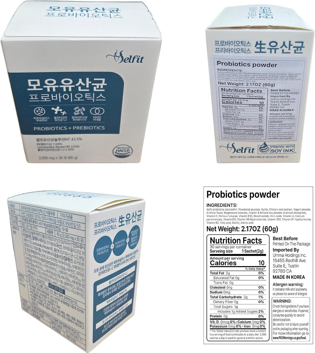 Breast Milk, Mother's Milk Probióticos en Polvo - 30 sobres, Suplemento Digestivo para Adultos, Niños y Mayores