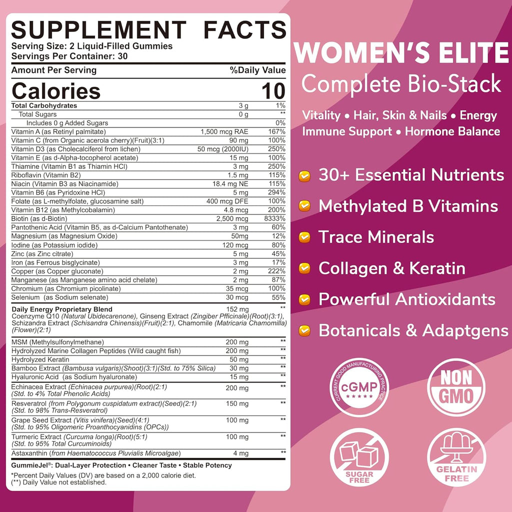 Gominolas Multivitamínicas para Mujer (2 Pack) - LILICARE