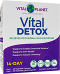 Vital Planet Vital Detox - Kit de 14 Días con Cardo Mariano y Quercetina - 56 Cápsulas