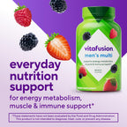Vitafusion Multivitamínico en Gominolas para Hombres, Sabor Berry, 120 unidades (60 días)