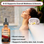 Vitamina B12 Sublingual Gotas Líquidas - Metilcobalamina 3000mcg - 60 Dosis - Vegano