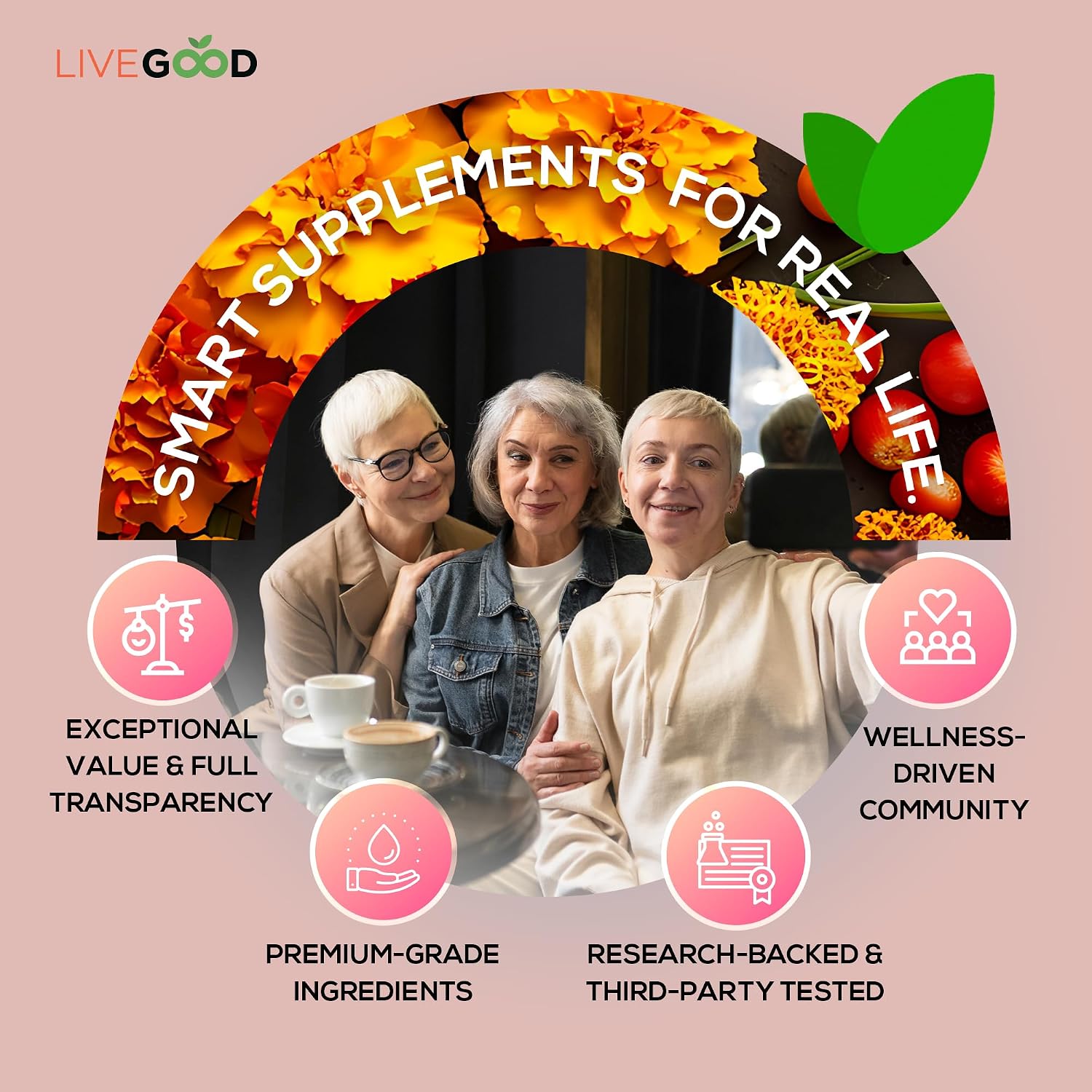 LIVEGOOD Bio-Active Complete Multivitamínico para Mujeres con Hierro