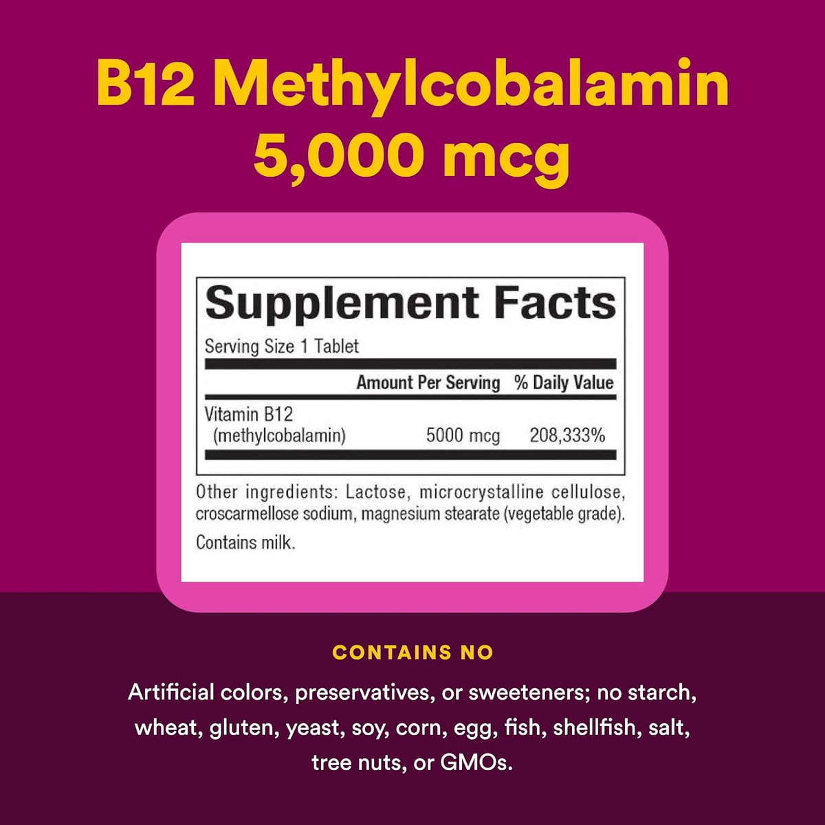 Natural Factors, Vitamina B12 – Veganos y vegetarianos: La B12 prácticamente no está presente en alimentos – Image 5