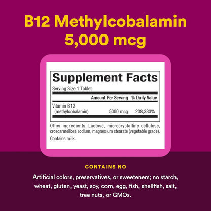 Natural Factors, Vitamina B12 – Veganos y vegetarianos: La B12 prácticamente no está presente en alimentos – Image 5