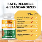 HONEYBEEZONE Cápsulas de Propóleo de Abeja 100% Natural