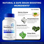 Neuro Sync Capsules – Fórmula Avanzada Nootrópica para el Apoyo de la Salud Cerebral y Nerviosa