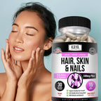 Kaya Naturals Cápsulas para Cabello, Piel y Uñas con Biotina - 30 Cápsulas