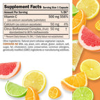ANDREW LESSMAN Vitamina C 500 Complex - 60 Cápsulas - No Ácida con Bioflavonoides