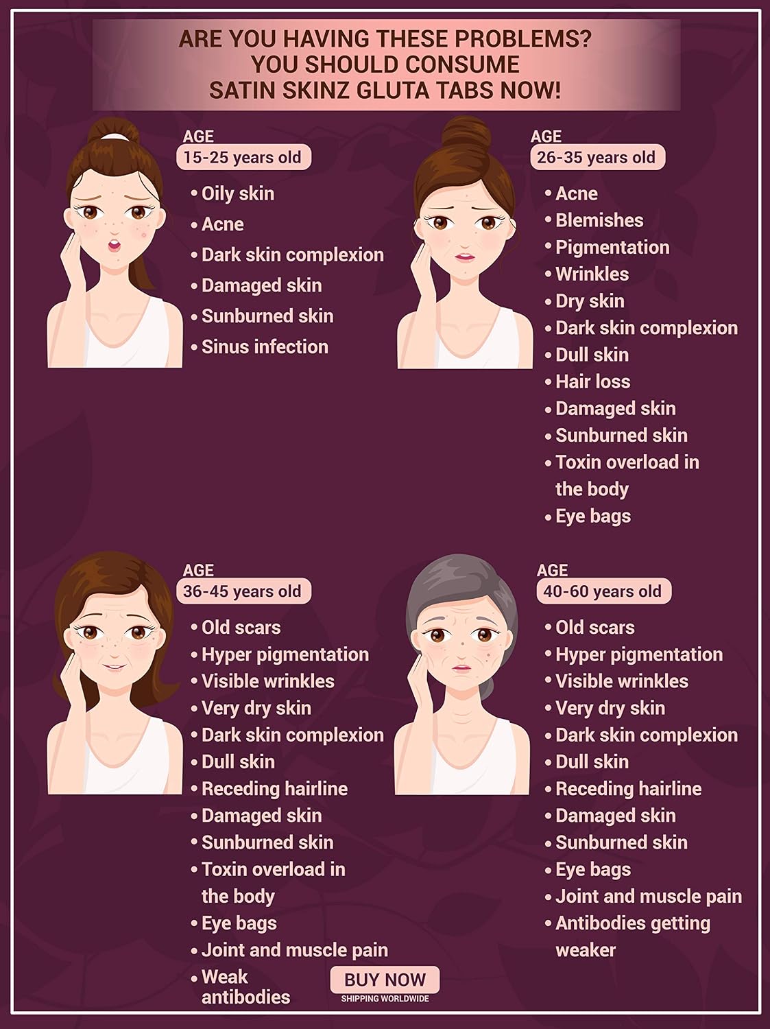 Satin Skinz Glutathione Plus and Astaxanthin Plus