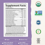 Garden of Life Organics Multivitamínico Prenatal con Folato, B6, B12, D3 y Hierro, 30 Comprimidos