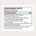 THORNE Metabolic Health - Bergamota y Cúrcuma Fitocoma - 120 Cápsulas